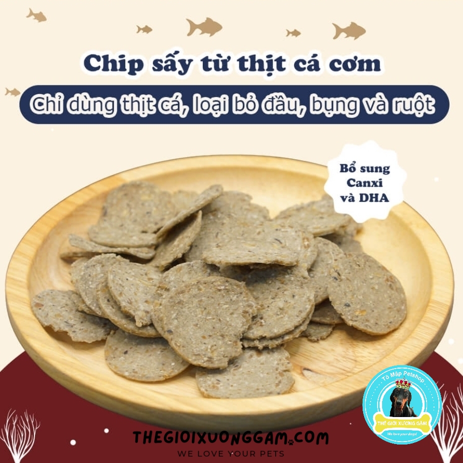 DOGGYMAN CHIP CÁ GIÒN CHO CHÓ MÈO 50G