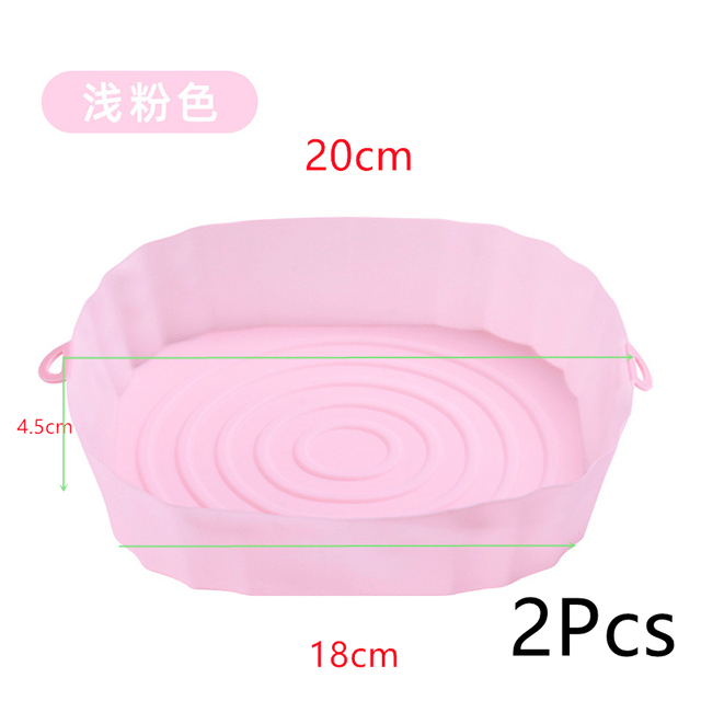 【Exclusive】 2PCs rectangular air fryer tray oven baking tray basket reusable liner dish for Ninja Foodi dz201 pan accessories.