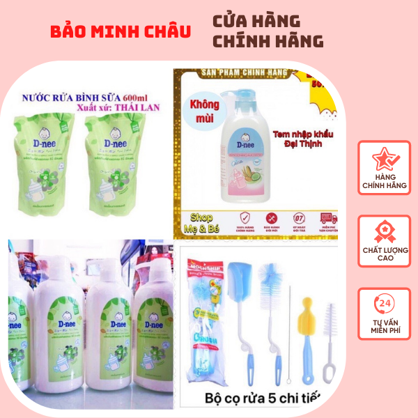 NƯỚC RỬA BÌNH SỮA DNEE ORGANIC 620ML, 600ML DATE MỚI NHẤT