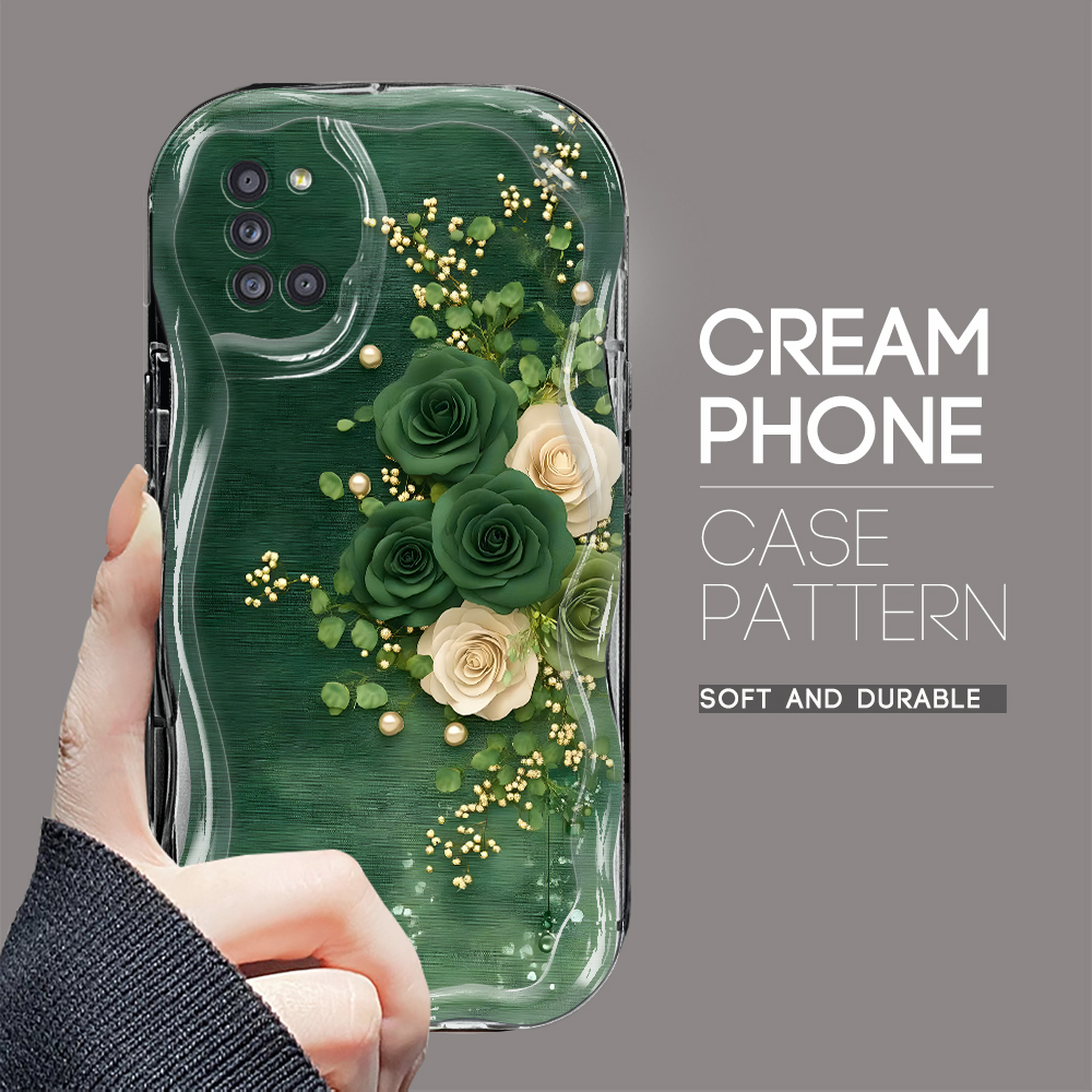 BILI%20for%20Samsung%20A31%20Back%20Cover%20Dreamy%20Butterfly%20Pattern%20Cream%20Texture%20Wavy%20Soft%20Silicone%20Mobile%20Phone%20Covers%20-%20Image%202