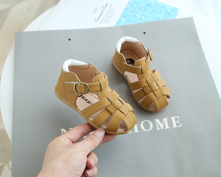 Giày da sandal cho bé trai phong cách Hàn Quốc size 21-30 hàng Quảng Châu cao cấp