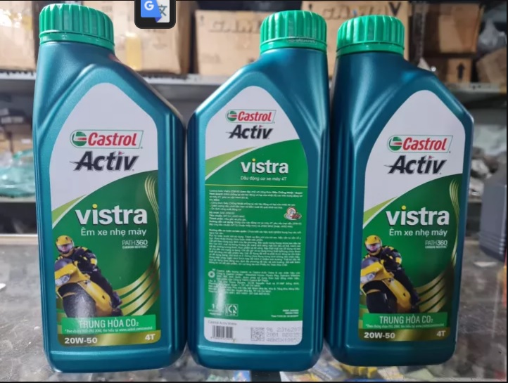 [HCM]Nhớt Castrol Activ Vistra 20W50, 1 lít