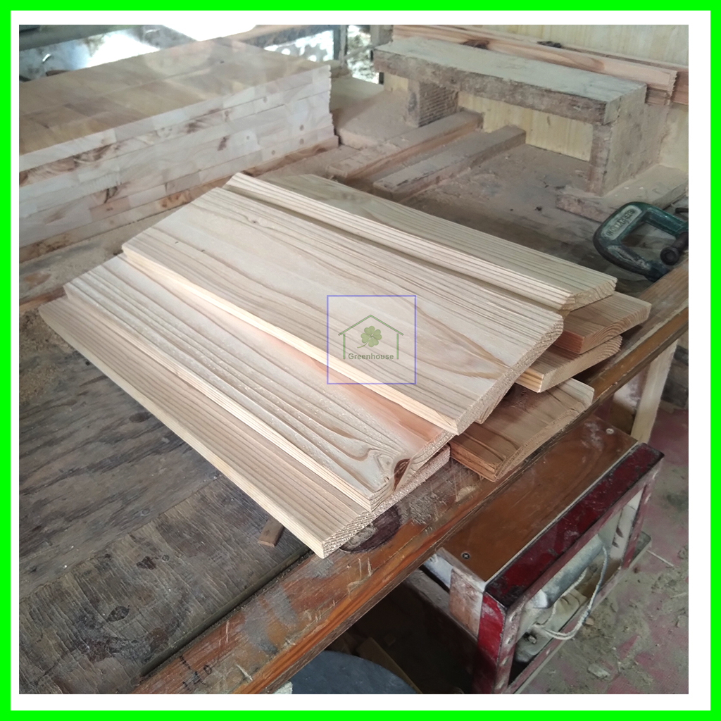 Tấm gỗ thông dài 40cm, mặt rộng 20cm dày 1.5cm làm handmade, DIY, trang trí sửa chữa nhà cửa, làm...