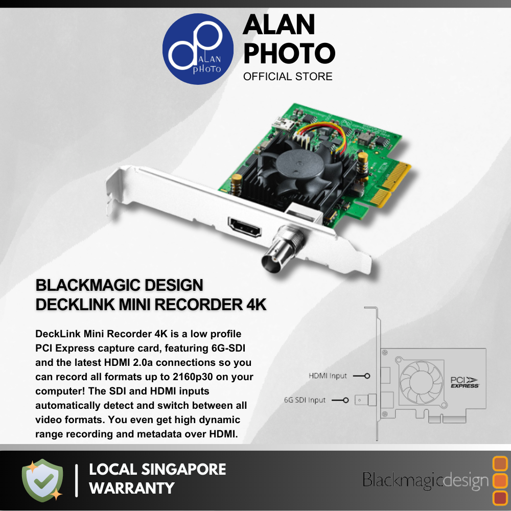 Blackmagic Design DeckLink Mini Recorder 4K [BDLKMINIREC4K