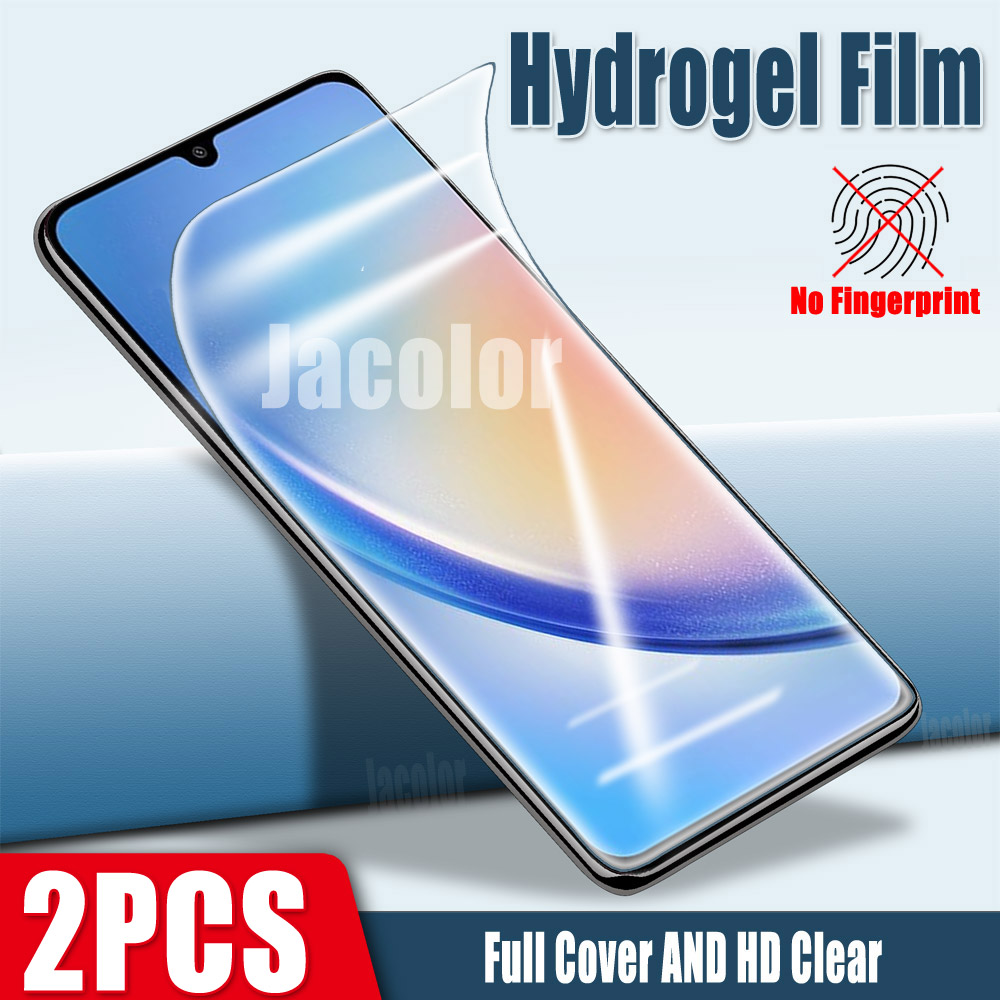 NEW%202PCS%20Soft%20Hidrogel%20Film%20For%20Samsung%20Galaxy%20A54%20A34%20A24%204G%20A14%205G%20Front%20Screen%20Samsumg%20Glaxy%20A%2054%2034%2024%2014%20Water%20Gel%20Protector%20-%20Image%207
