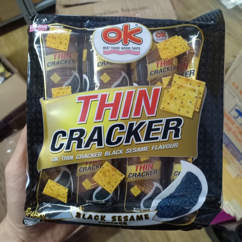 Bánh Quy OK Thin Cracker Thái Lan 256g Đủ Vị