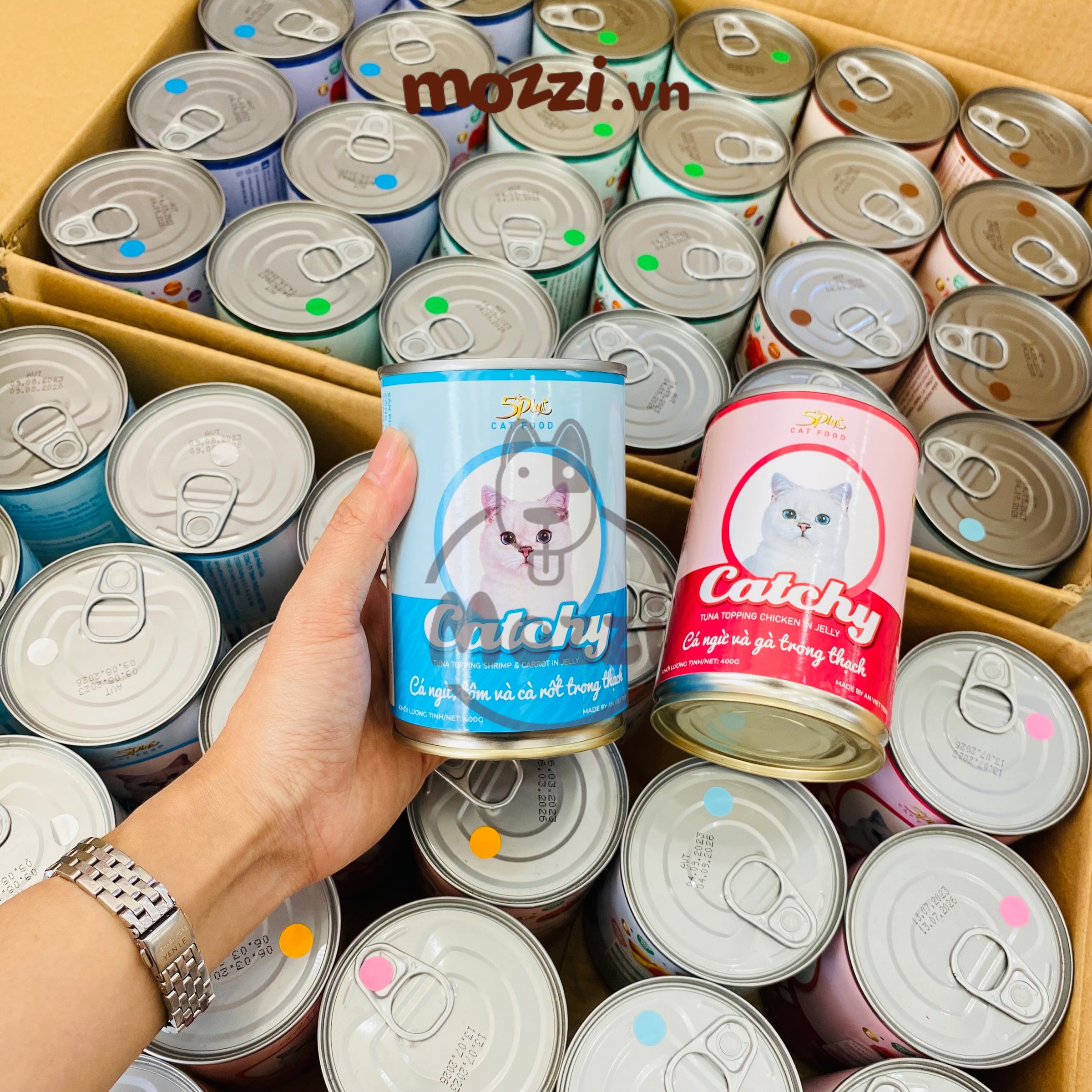 Pate cho mèo Catchy Lon 400gr