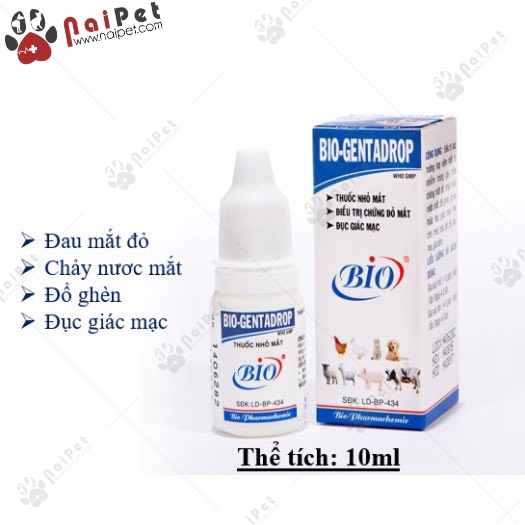 Nhỏ Mắt Bio Gentadrop 10ml