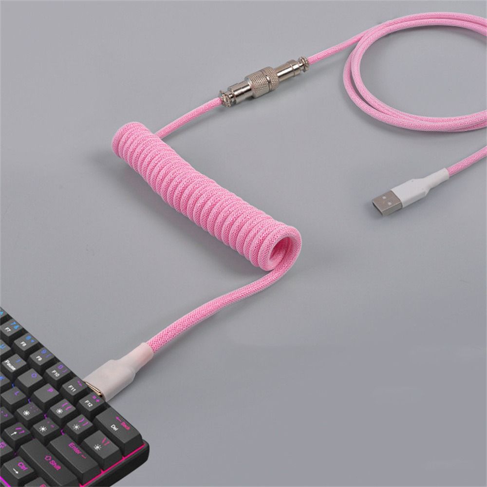 Rtbkg Máy tính để bàn 3 Meter sợi bện Bàn phím chơi game Bàn Phím Cơ Bàn phím cáp dây cáp xoắn Bàn Phím Cơ Loại dây C Cáp USB