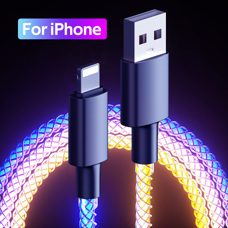Led 6a fast charging usb type c cable micro usb metal head for iphone 14 13 huawei android phone charger for xiaomi samsung type c cable micro usb data line