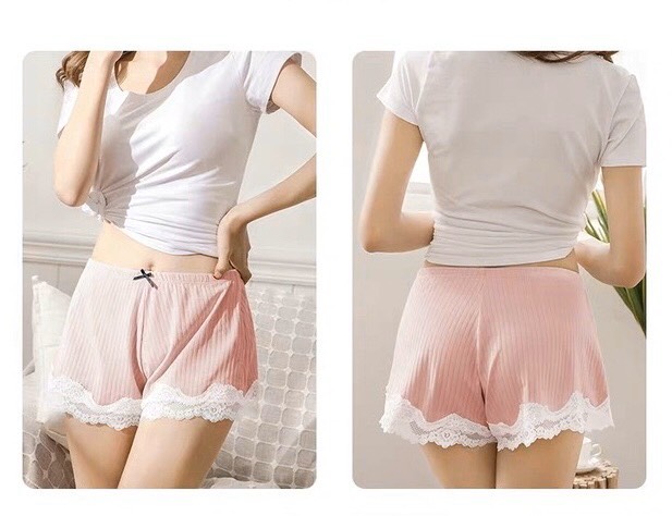 Quần Lót Nữ Quần Váy Cotton Tăm Viền Ren 044 – Mềm Mại, Thoáng Khí, Quyến Rũ