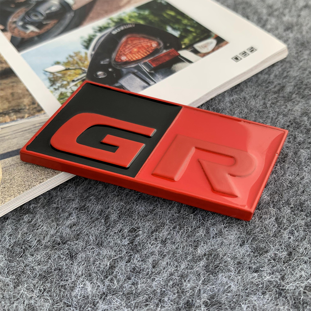 GR Badge Metal Suitable For RAV4 CAMRY COROLLA SUPRA 86 ETC GR EMBLEM - Foto 4