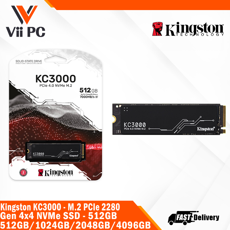 Kingston KC3000 PCIe 2280 Gen 4x4 NVMe SSD 512GB/1024GB