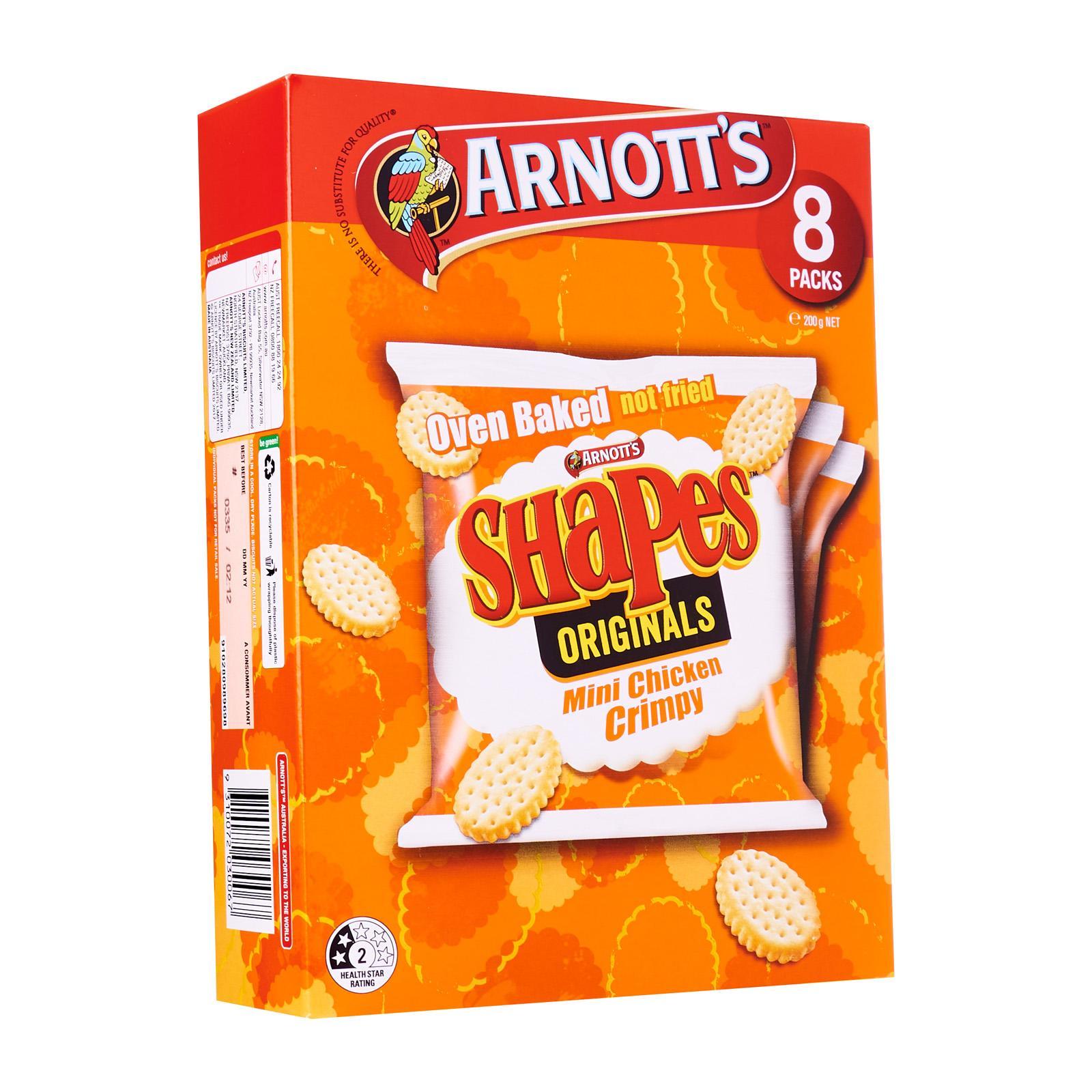 Arnotts Shapes Mini Chicken Crimpy Biscuits Lazada Singapore 1929