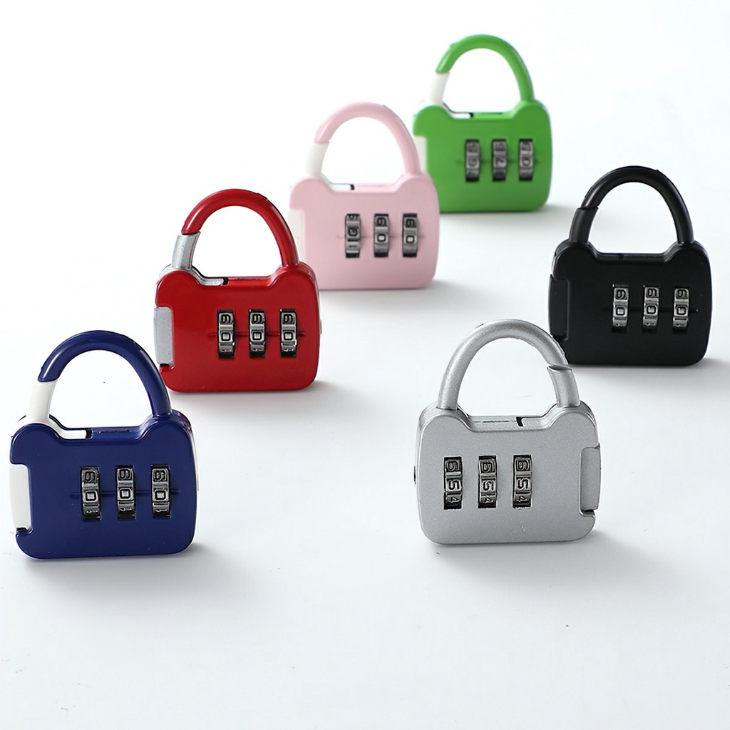 3 Digit Durable Code Combination Password Lock Mini Luggage Case Lock Backpack Padlock -Aeneas Shop