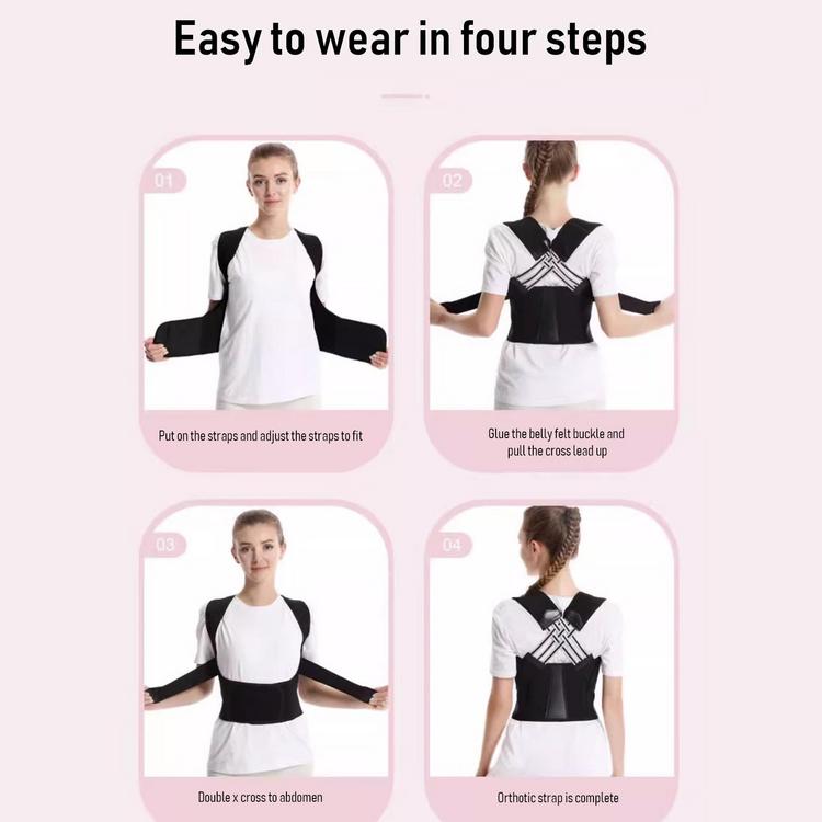Adjustable Back Brace Breathable Shoulder Posture Corrector Washable Back Straightener for Prevent Humpback Women Men Back Brace for Home Work School admired
