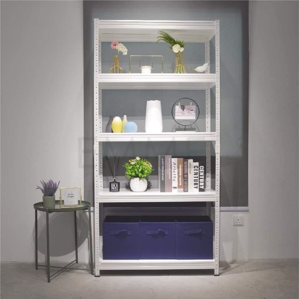 5 Layers Laminated Shelves Boltless Metal Warehouse Rack Metal Frame ...