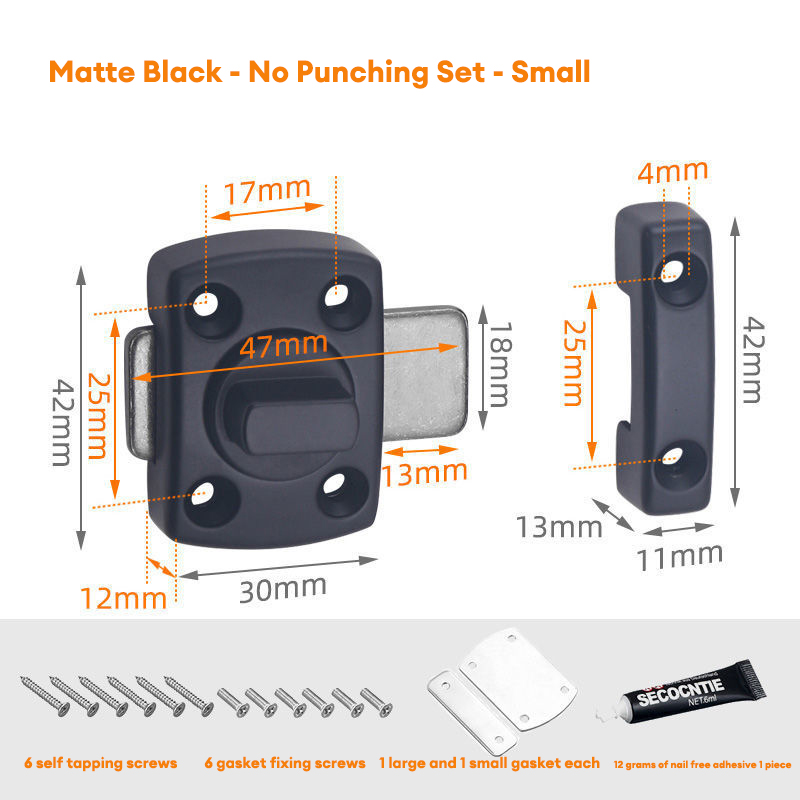 Alloy latch door latch latch buckle door latch indoor bathroom security and anti-theft lock bedroom anti lock