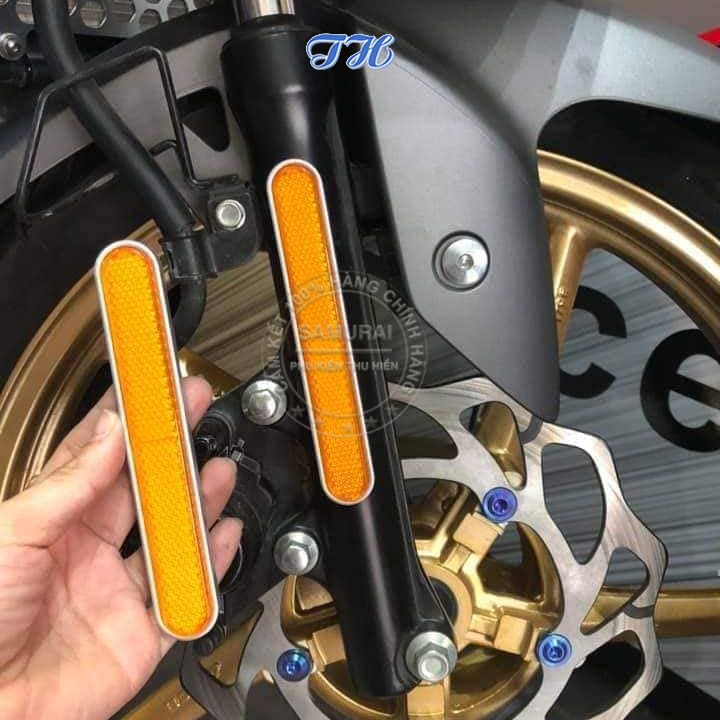 Mắt Mèo Dài Phản Quang Dán Phuộc Xe Máy