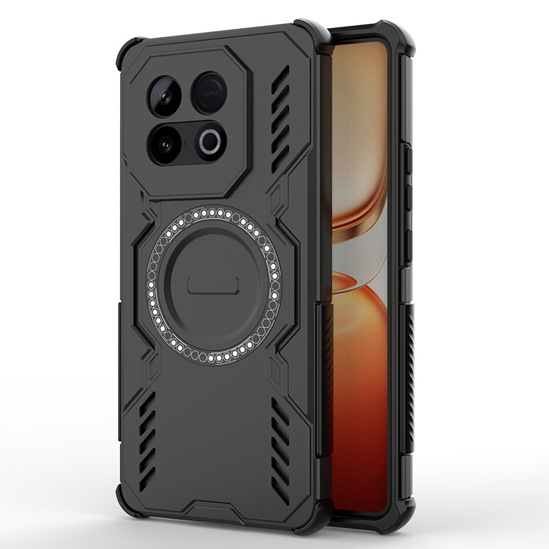 Vivo IQOO Z10 Turbo Magnetic Phone Case, Strong Magnetic Heat Dissipation Phone Case Cover for Vivo IQOO Z10 Turbo