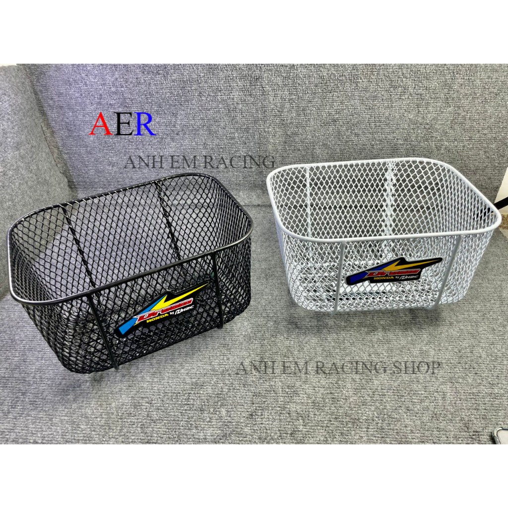 Rổ Wave lớn, Wave nhỏ, DREAM tem H2C ĐEN TRẮNG CỨNG CÁP CHẮC CHẮN