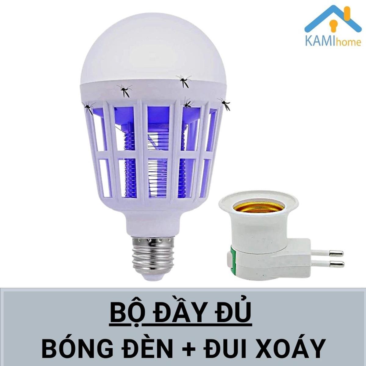 Đèn bắt diệt muỗi côn trùng tự động kiêm bóng đèn led chiếu sáng 12W mã 38000