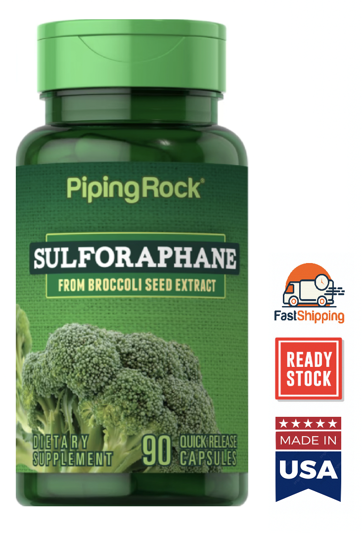 Ready Stocks, Sulforaphane 400mcg (From Broccoli Seed Extract) 90