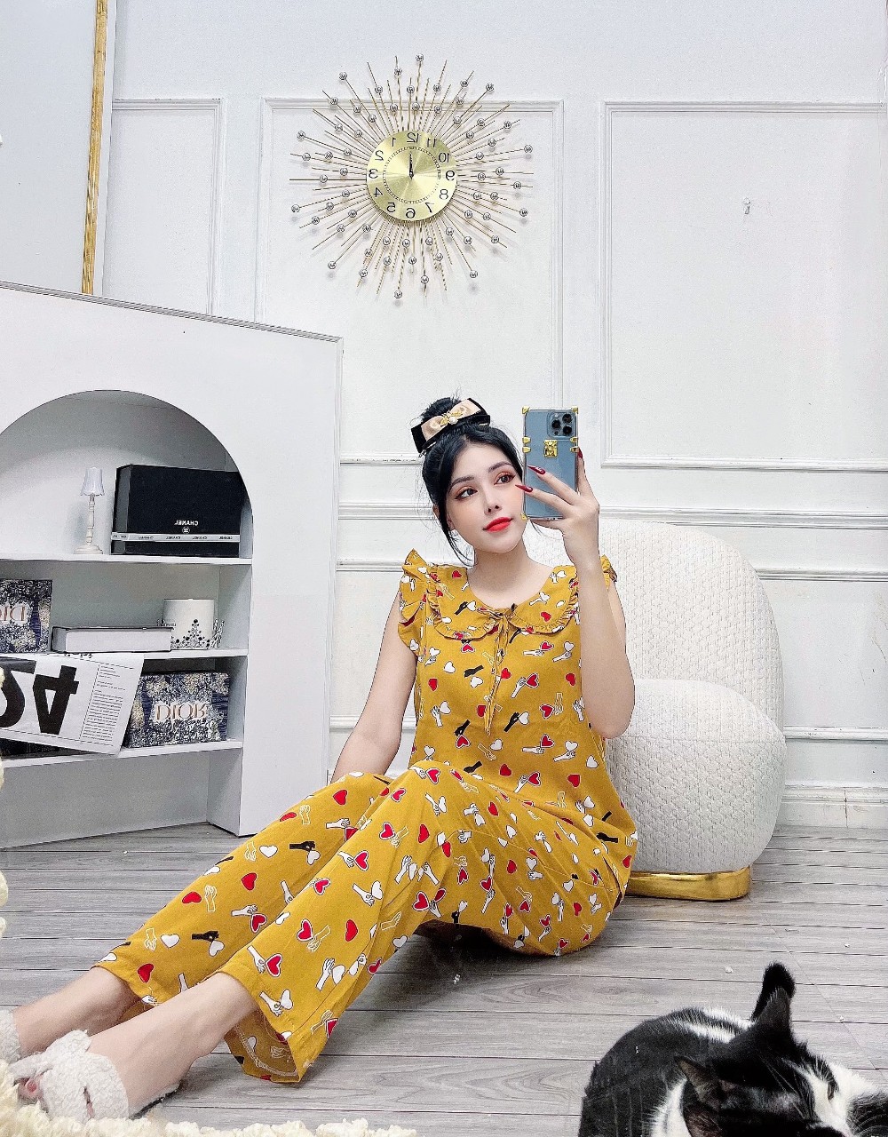 SET BỘ MANGO LOẠI 1 CÓ TÚI QUẦN Mẫu Sát Nách Hoạ Tiết Thanh Lịch Freesize Dưới 60kg