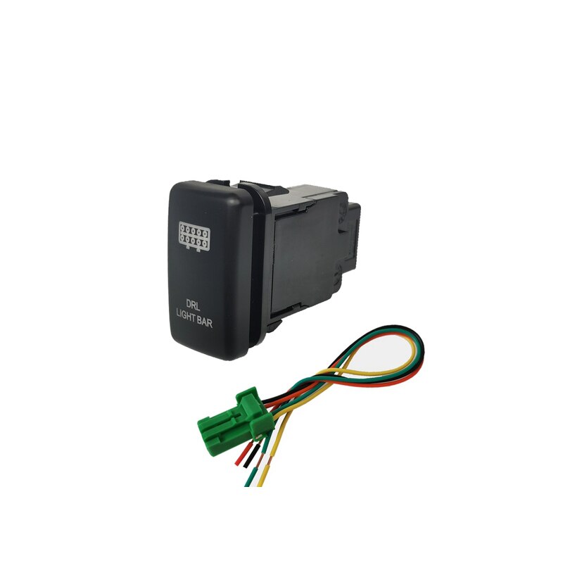 LED DRL Light Bar Switch Music Radar Front Fog Switch For Toyota