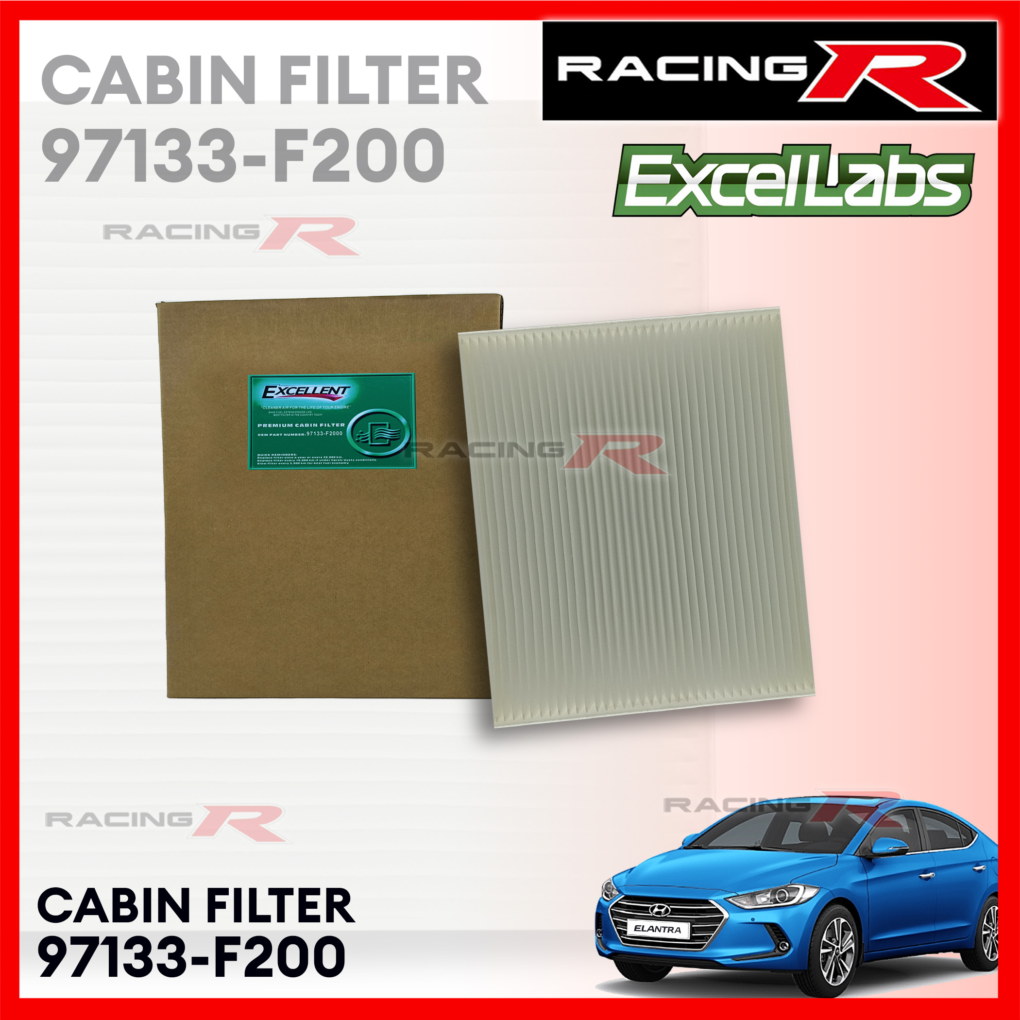 Cabin Air Filter With Activated Carbon Compatible With Hyundai Elantra 2017 2020 Accent 2018 2022 Elantra Gt 2018 2020 Kia Forte 2019 2023 Forte5 Rio 2018 2023