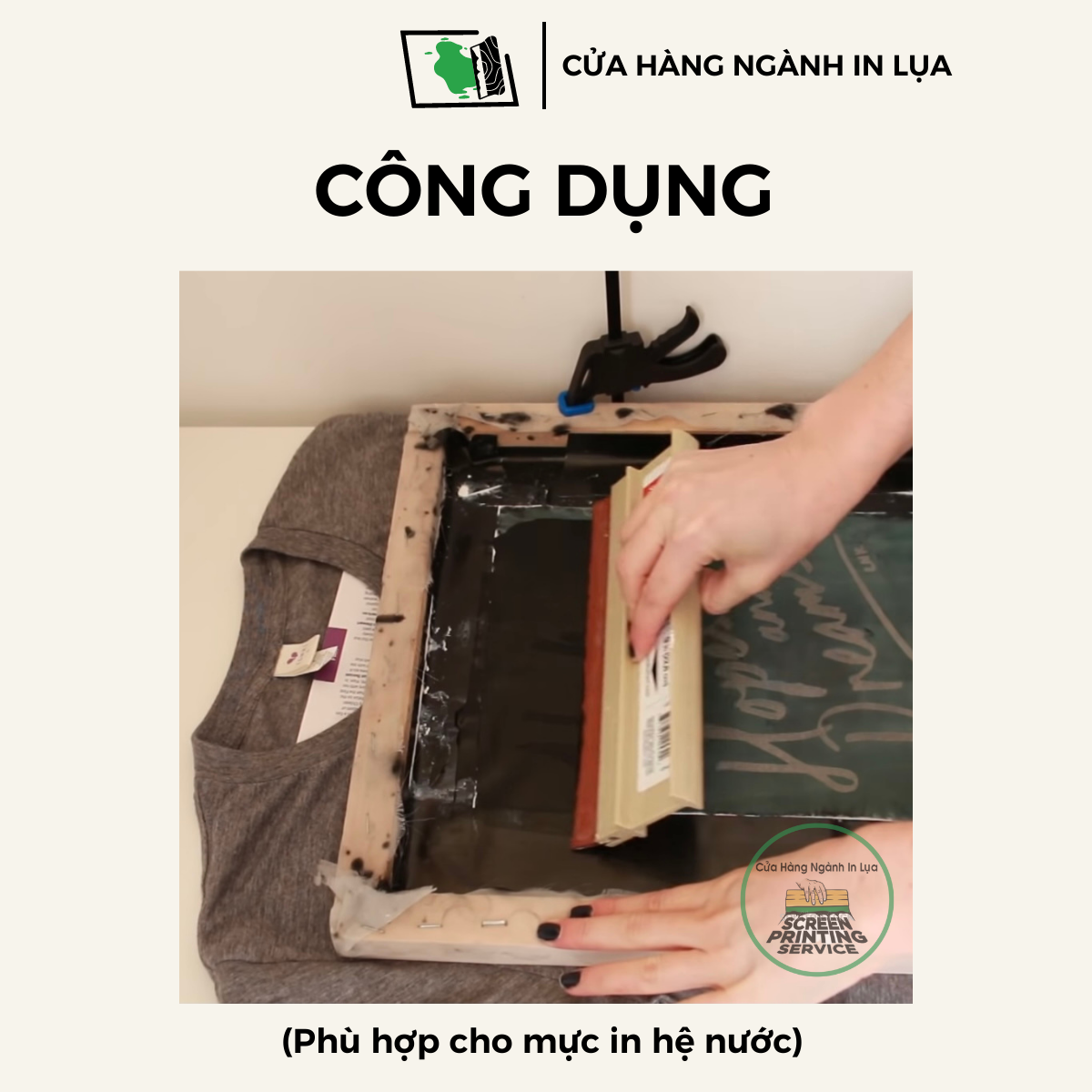 Dao gạt mực in lụa dày 7mm, độ cứng 70 độ (Mềm)