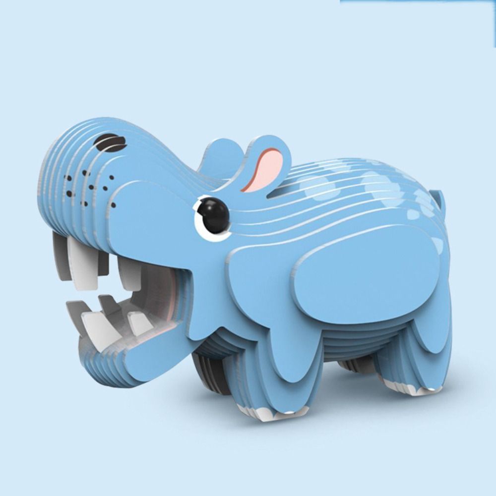 3D Paper Puzzle Dinosaur 3D Paper Puzzle Animal Model Toy Paper Giraffe ...