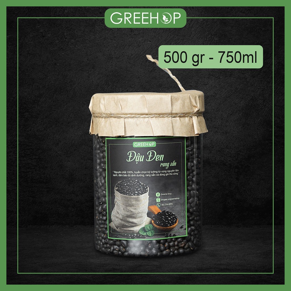 Đậu đen (đỗ đen) rang sẵn, đậu đen quê sạch 100%