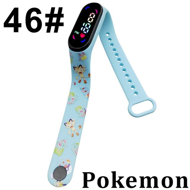 Pokemon Digital Watch Anime Pikachu Squirtle Eevee Charizard