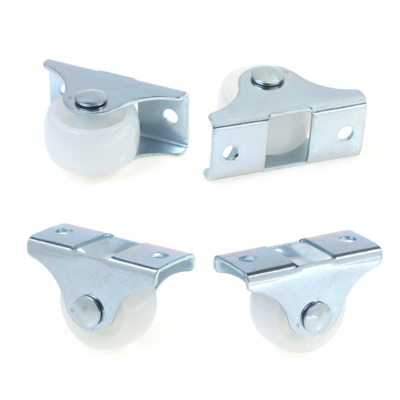 4pcs 1 Inch Drawer Wheel Plastic Directional Caster Guide Furniture Small Pulley MENGYU.