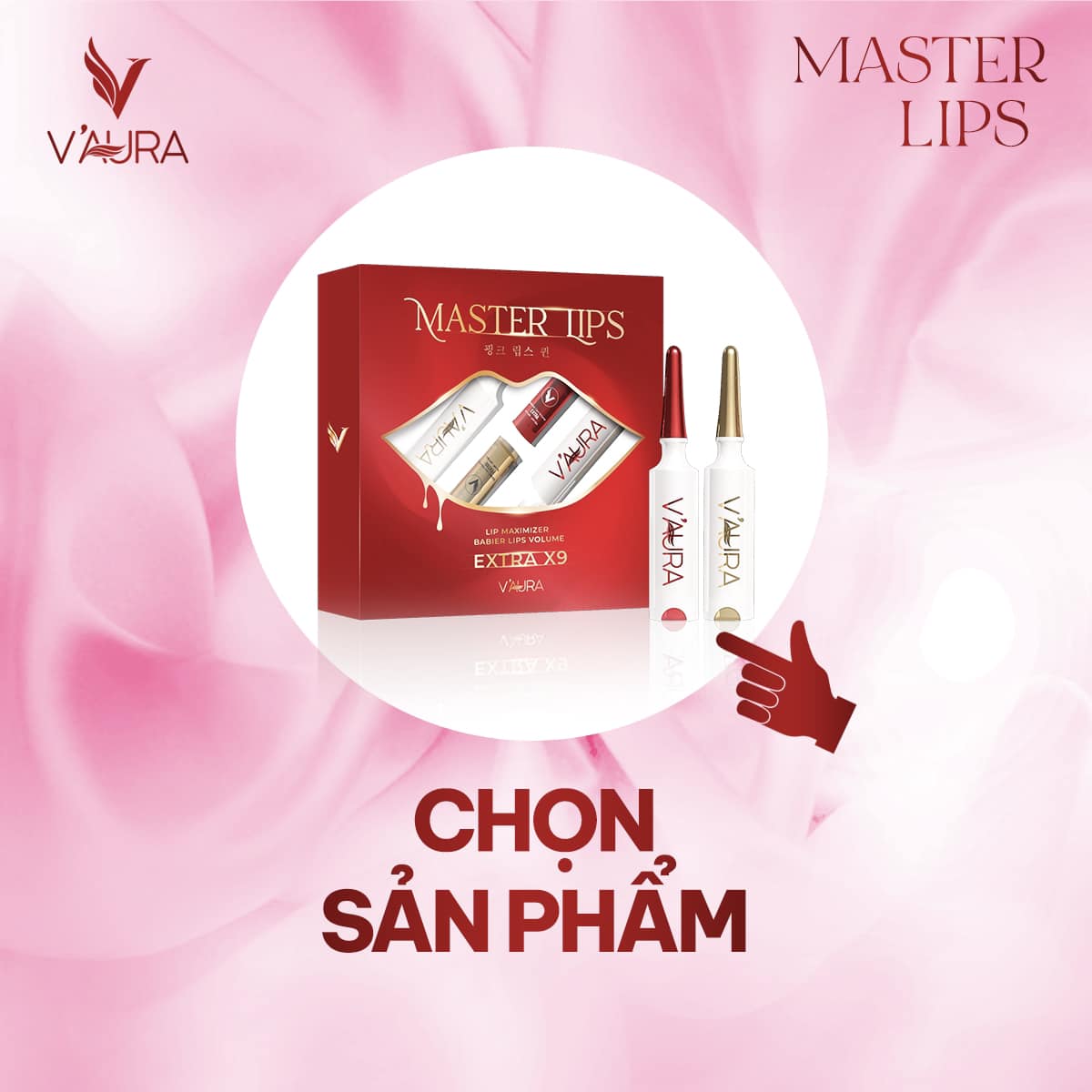 [TẶNG MASK MÔI+DÂY CỘT] Combo 2 cây Serum cấy màu môi VAU'RA Ngăn thâm môi - Giúp môi hồng tự nhiên (Hàn Quốc)