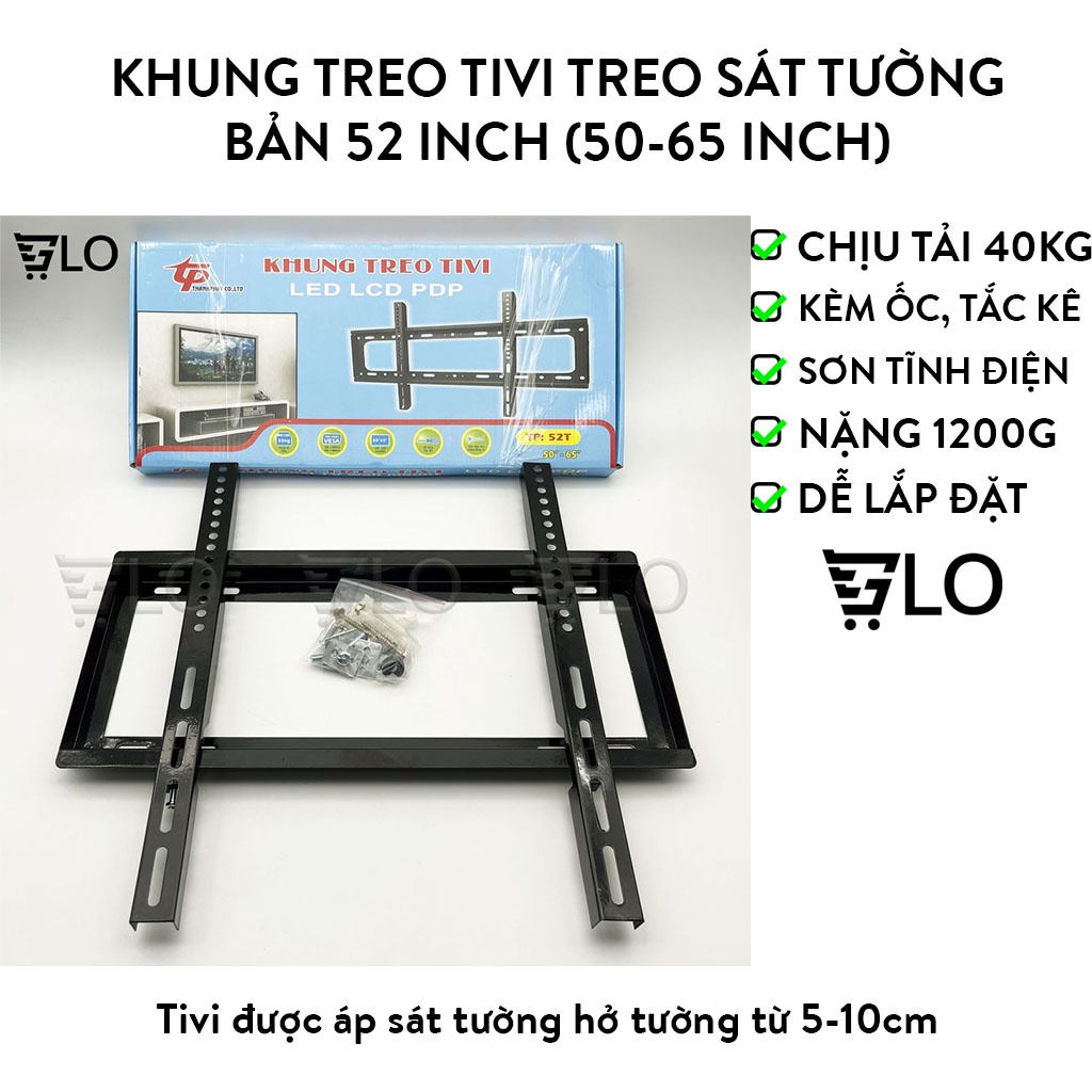 Khung treo tivi thẳng treo sát tường 37-63inch