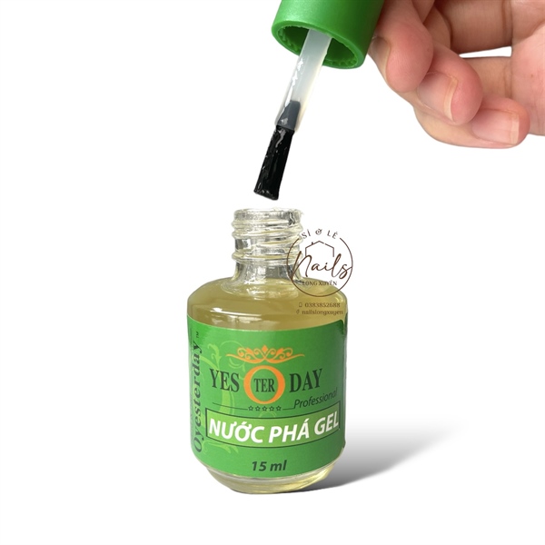 Phá gel nhanh Yesterday 15ml (Chai) phá sơn gel làm móng