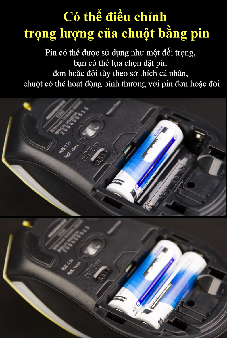 Chuột Gaming không dây Newmen E500 Plus