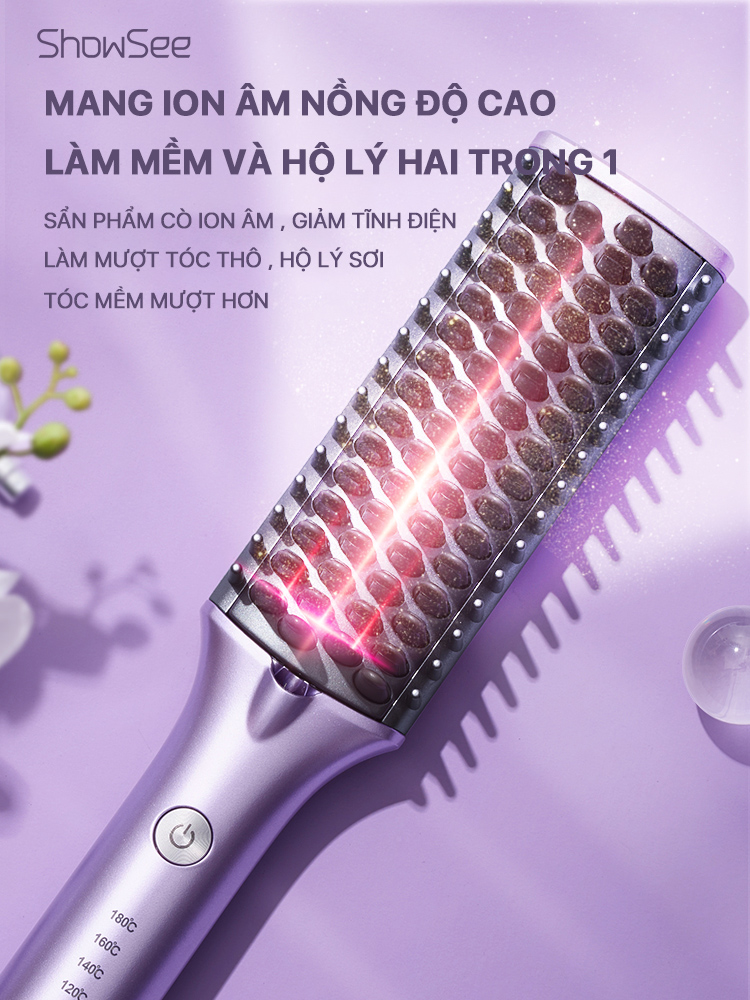 Lược Điện Chải Tóc Xiaomi Showsee E1-V Tạo Kiểu
