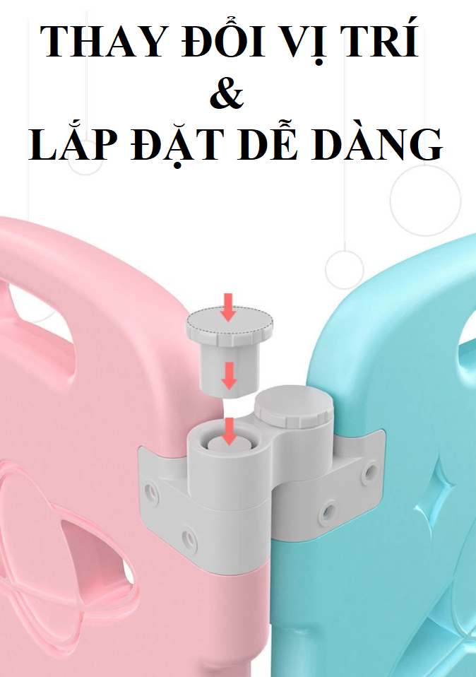 Quây cũi gấp gọn nhựa HDPE nhiều size