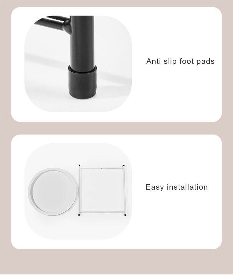 Multi-functional round table Mini folding tray table Simple creative sofa coffee table Bedroom small round table