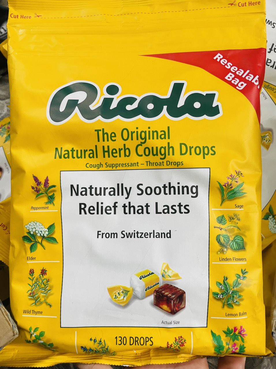 Kẹo ngậm Ricola thảo mộc tự nhiên