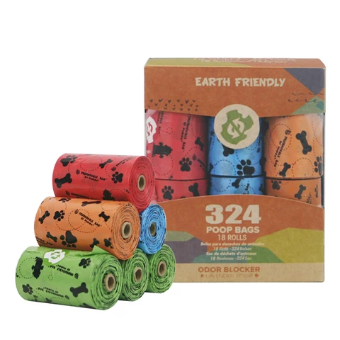 Earth friendly poop outlet bags by loyal friend