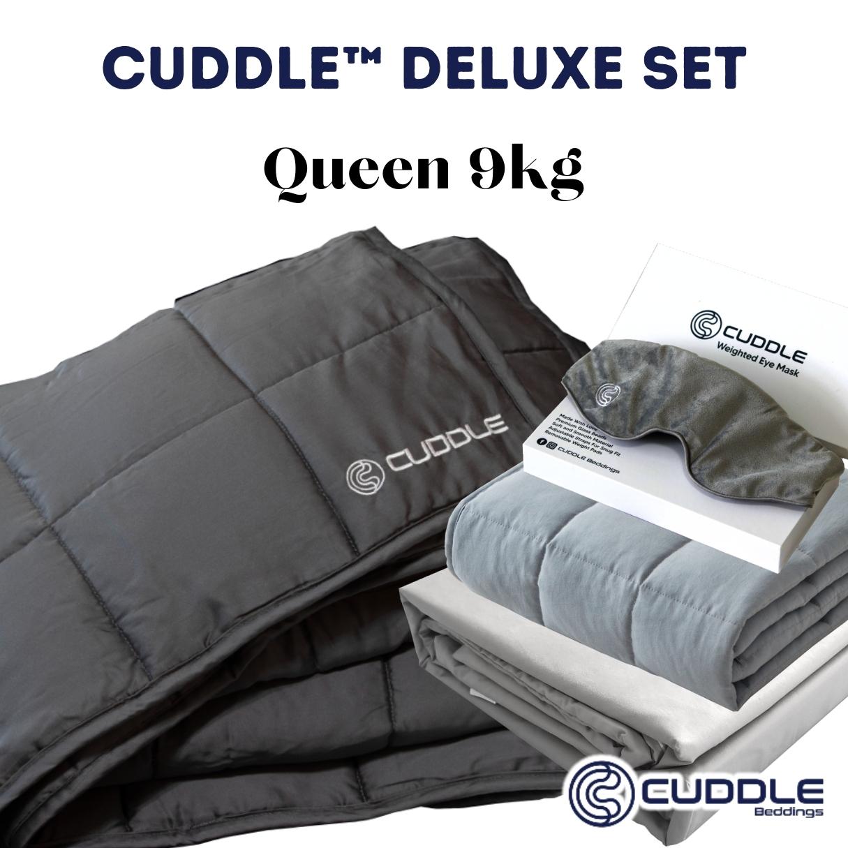 Cuddle™ Deluxe Set Cool 2.0 Bamboo Fiber Weighted Blanket & Duvet Cover Set & Weighted Lap Pad
