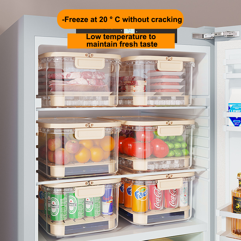Portable crisper Plastic crisper Portable outdoor picnic box Refrigerator storage box