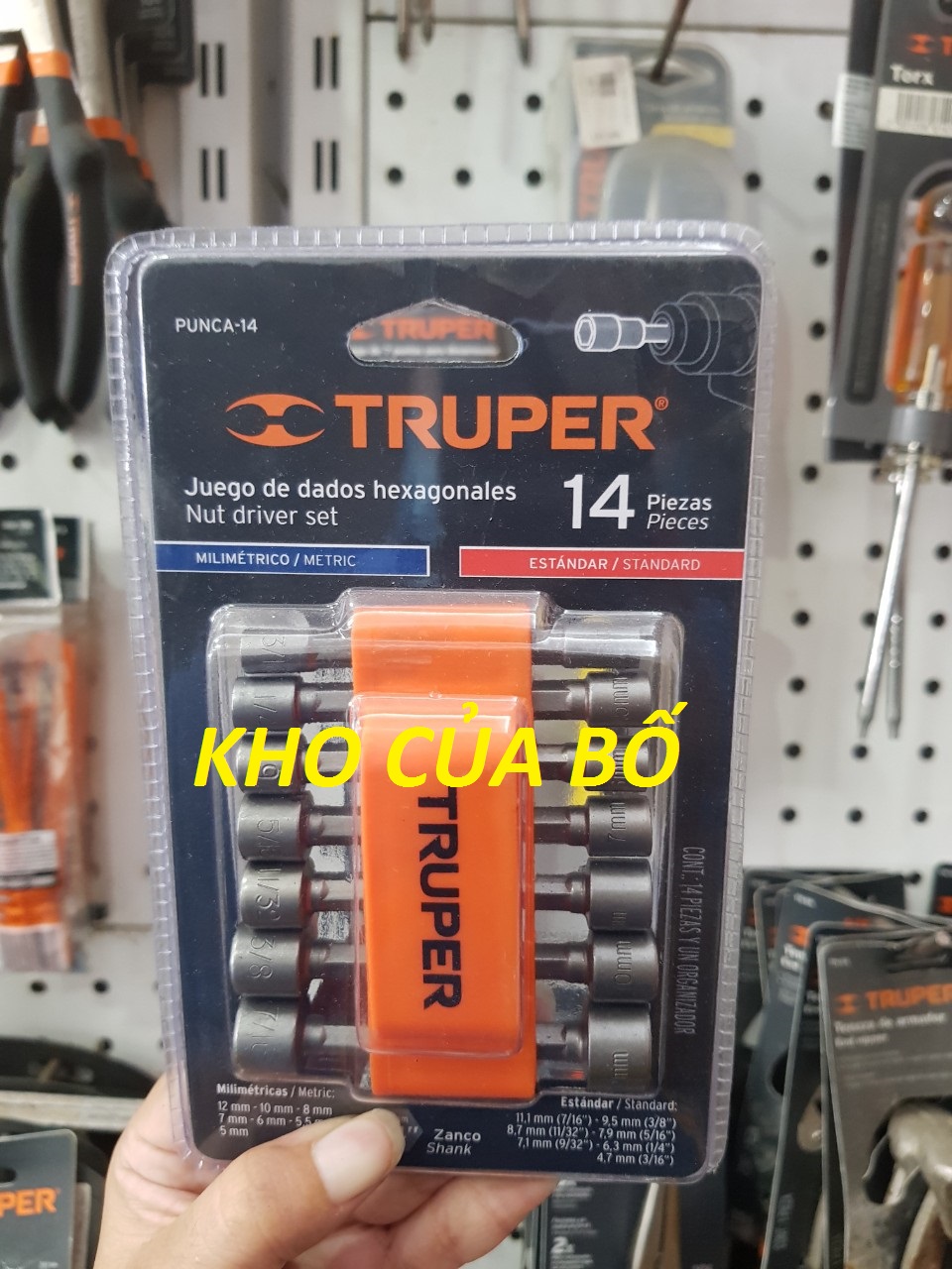 Đầu vít bắn tôn 14 chi tiết truper - 12844