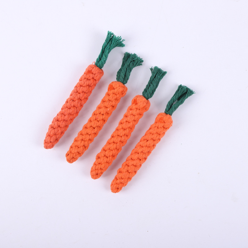 Pet dog toy Cartoon animal Dog chew toy Durable woven anti-bite dog grinding tooth cleaning cotton rope toy