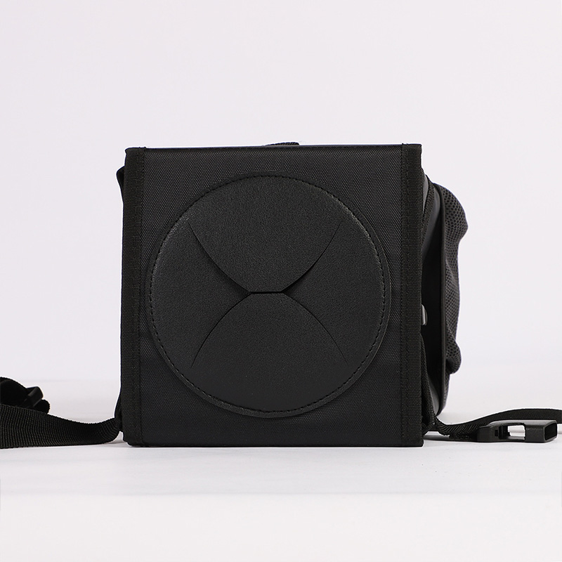 Car car foldable mini waterproof trash can, hanging storage bag, car black trash can