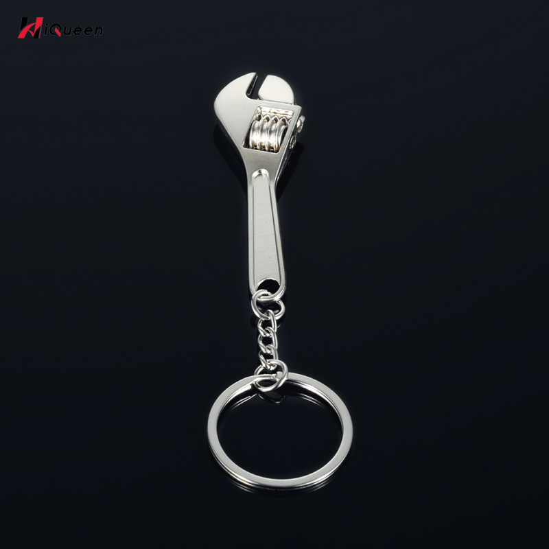 HiQueen Practical Tool Wrench Monkey Spanner Key Chain Car Metal Keyring